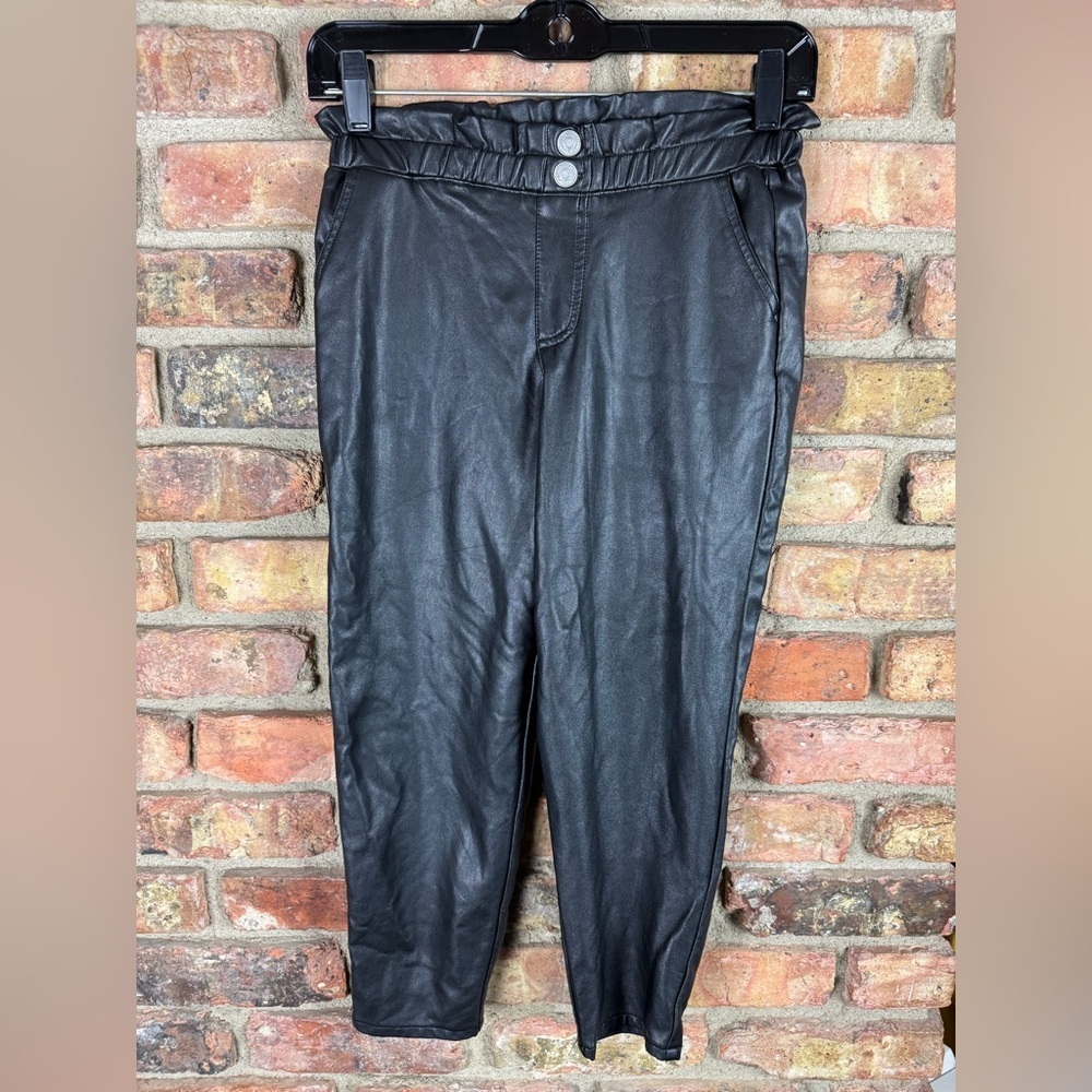 A&F Faux Leather Joggers